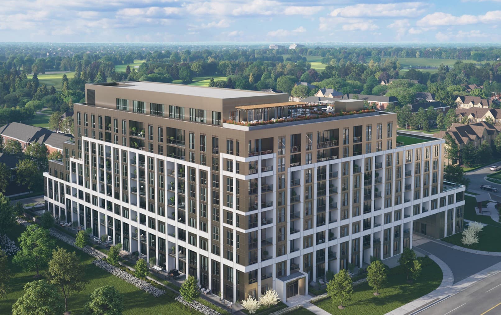 Luxury condominium exterior