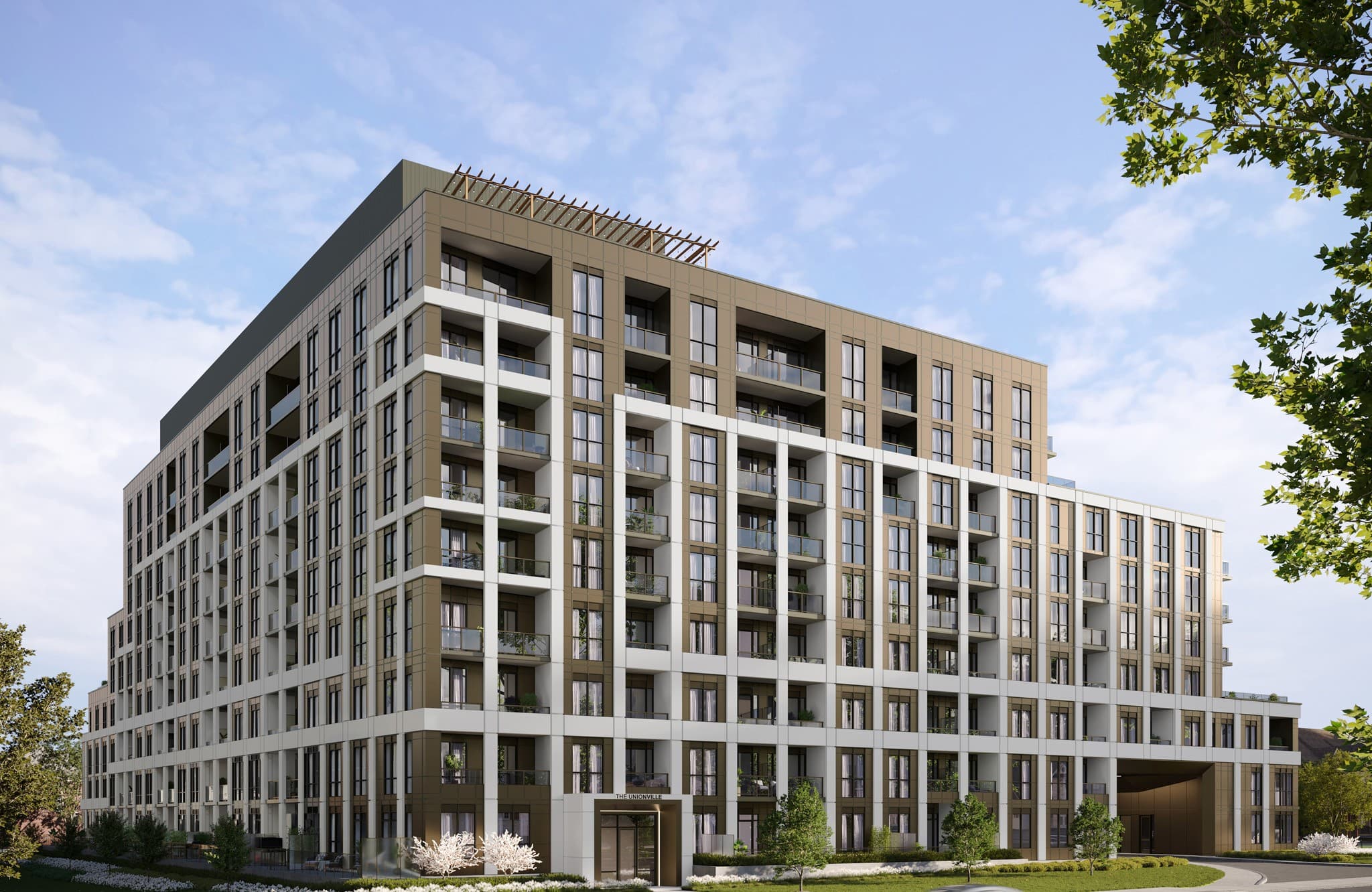 Luxury condominium outside